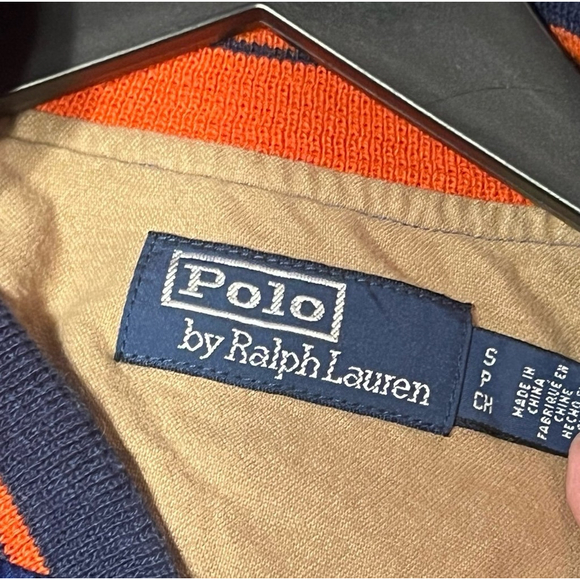Polo Ralph Lauren Varsity Bomber Satin Jacket Mens Medium Blue Chenille - Picture 11 of 11